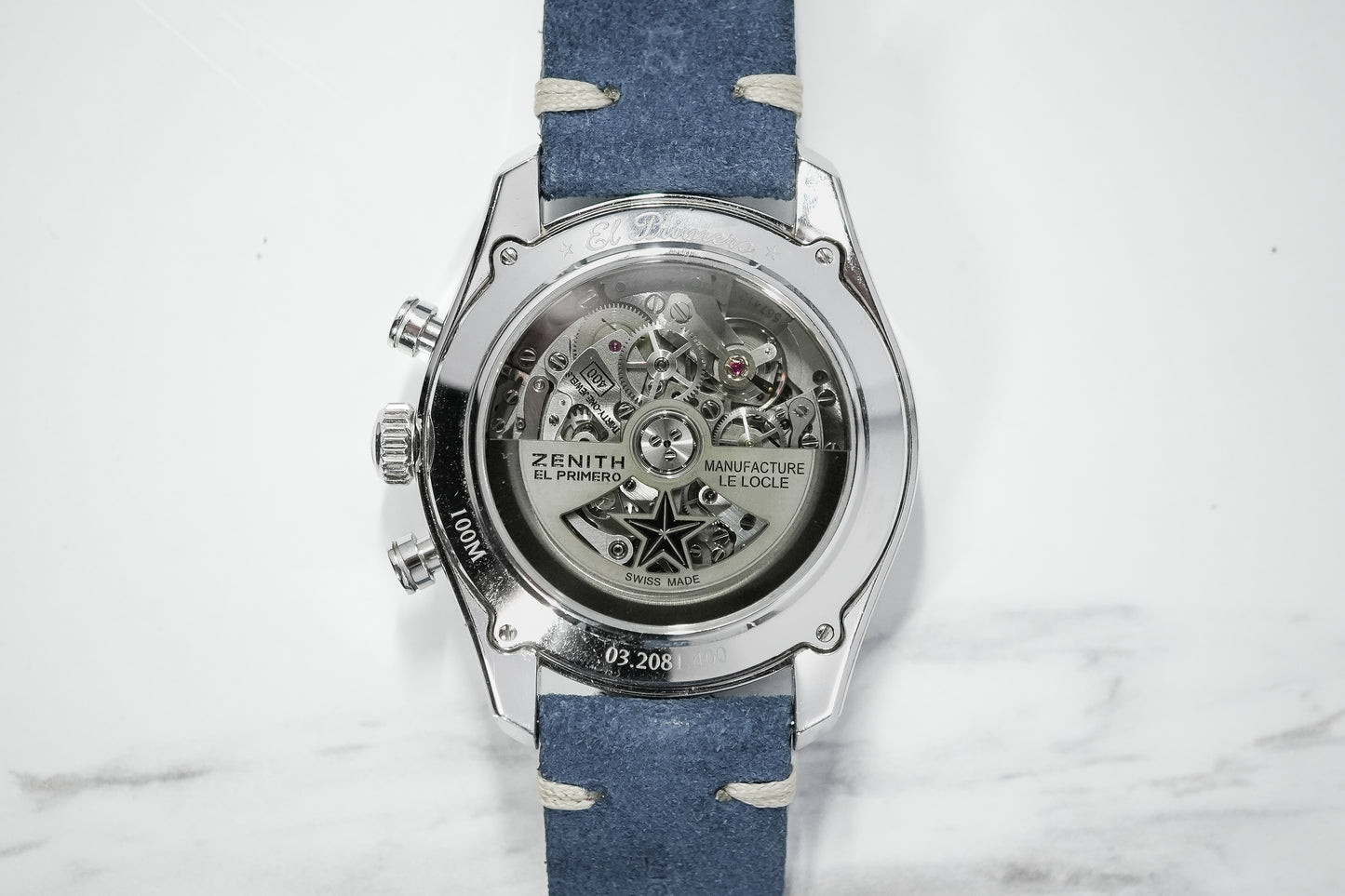 Zenith El Primero Chronomaster Skeleton 03.2081.400/78.C813 - Dial View