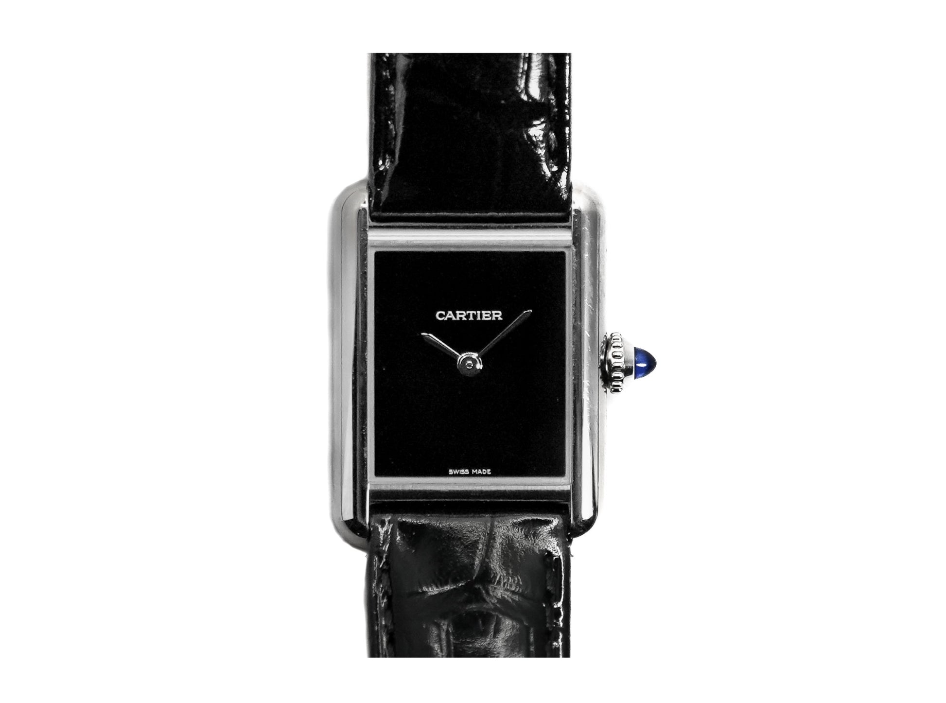 Cartier Must De Black LM Large Quartz WSTA0072 - Front View