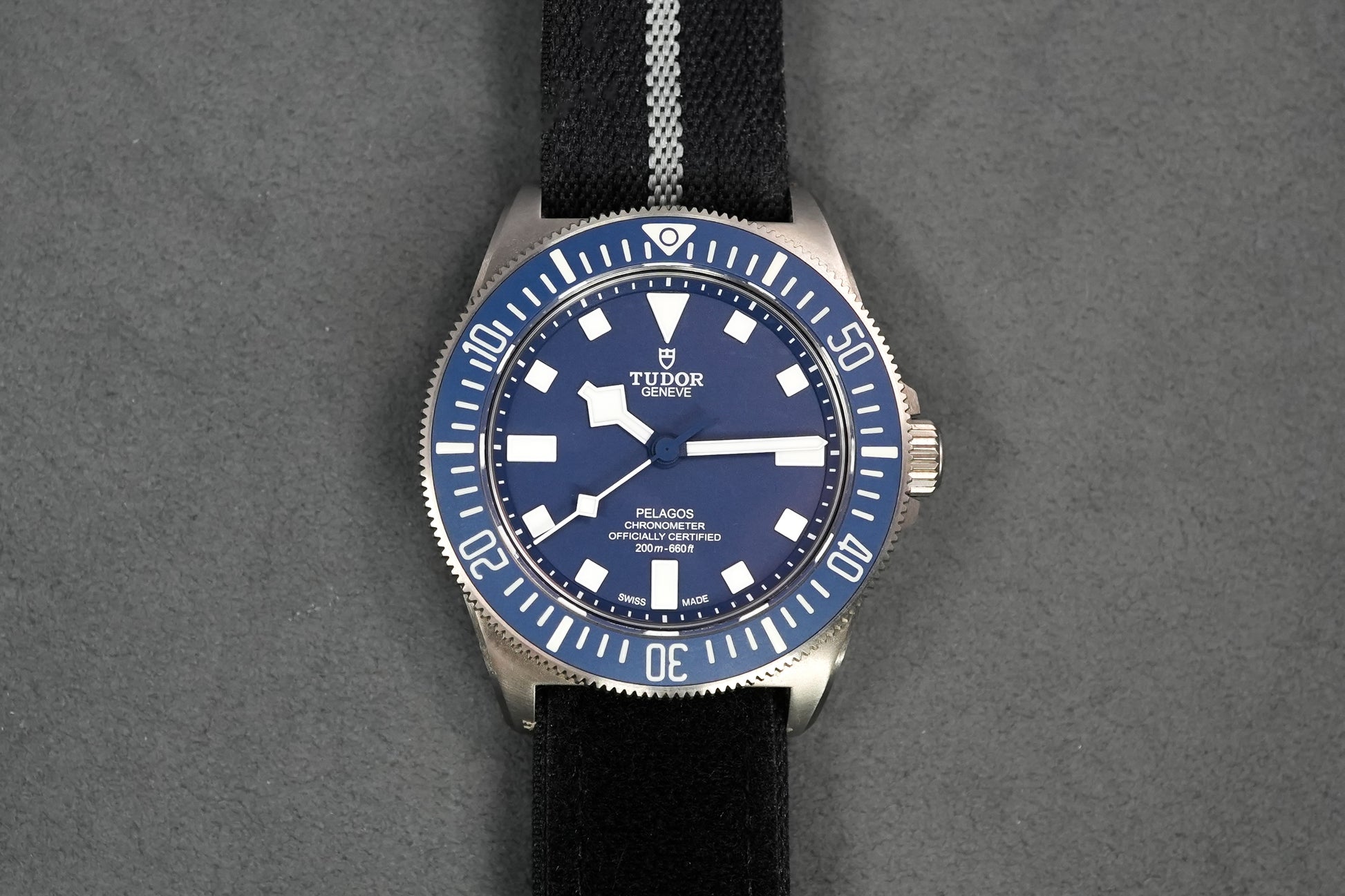 Tudor Pelagos FXD Marine Nationale Titanium Dive Divers 25707 25707B 25707B/22 - Front View