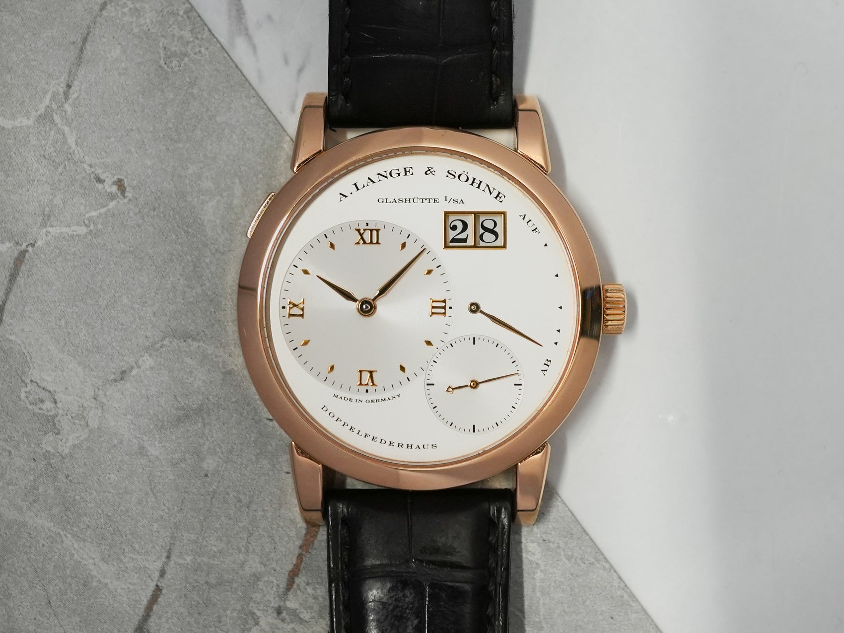 A. Lange & Sohne Lange 1 in 18K Rose Gold 101.032