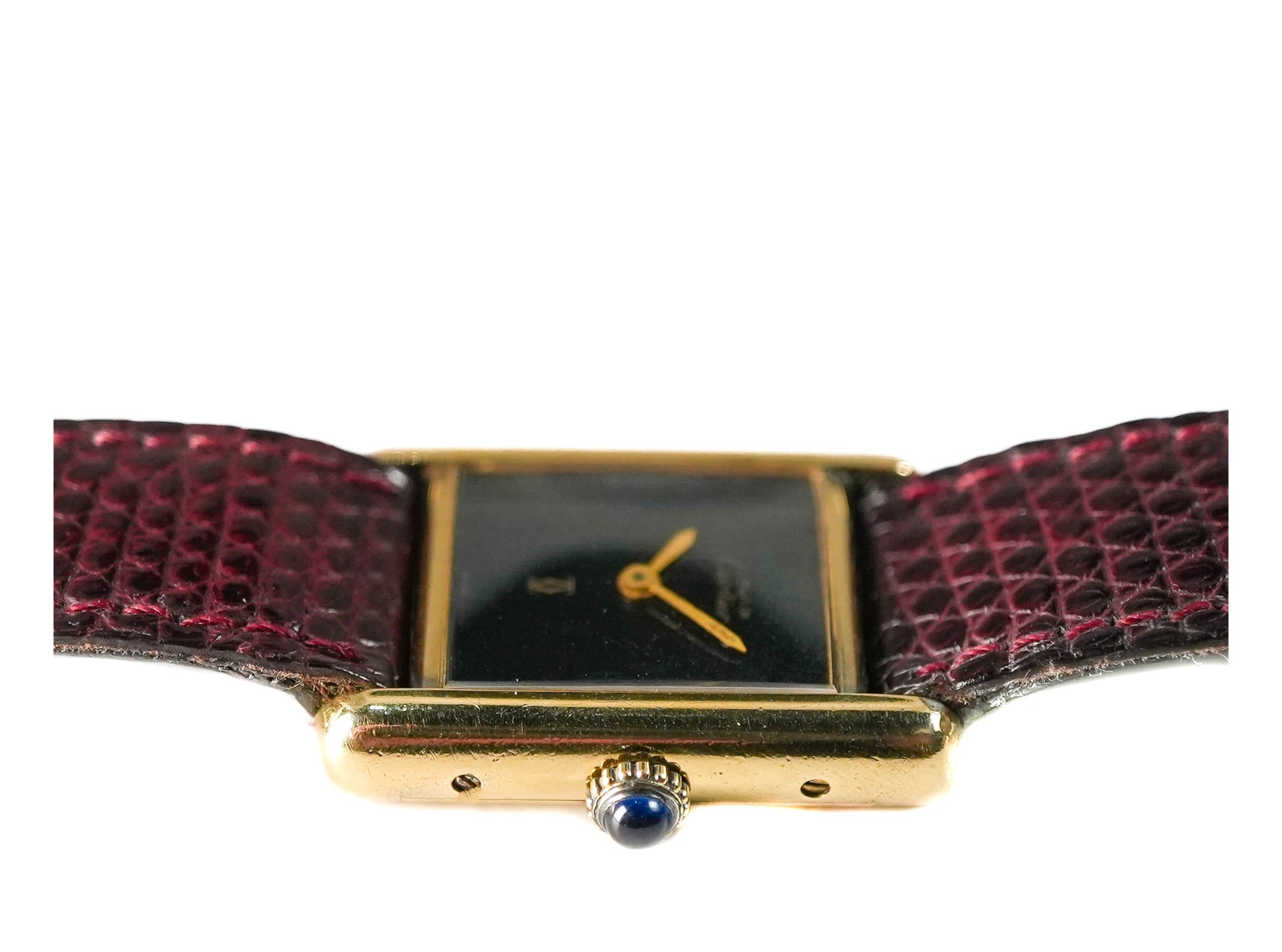 Cartier Must De Tank Vermeil Onyx 590005 - Side View