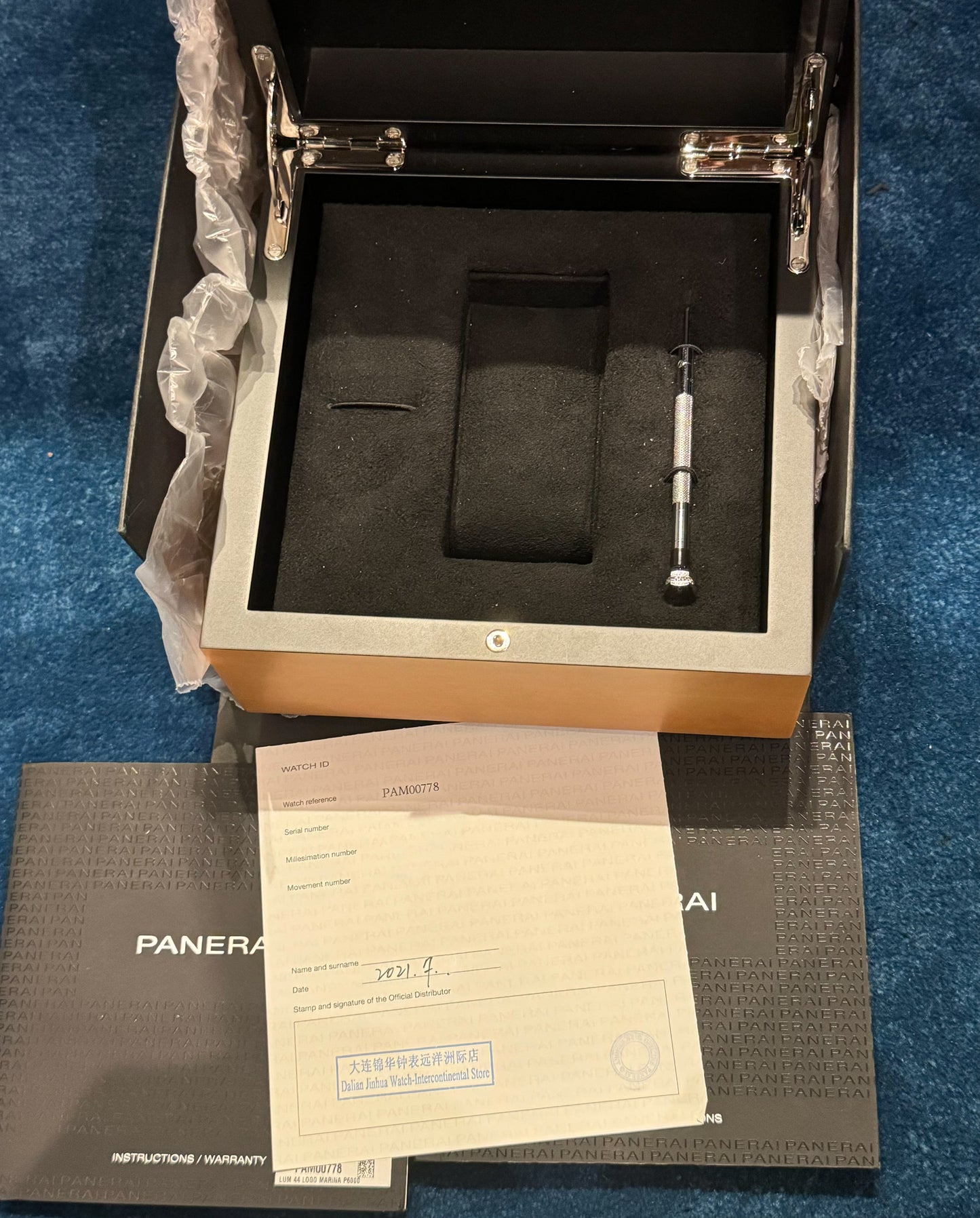 Panerai Luminor Marina Base Logo 44mm PAM778 PAM00778 778 00878