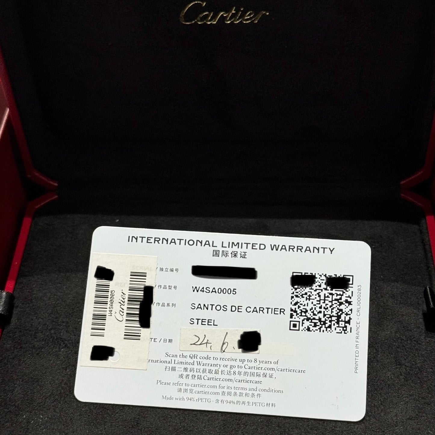 Cartier Santos Medium Factory Diamond 35mm W4SA0005