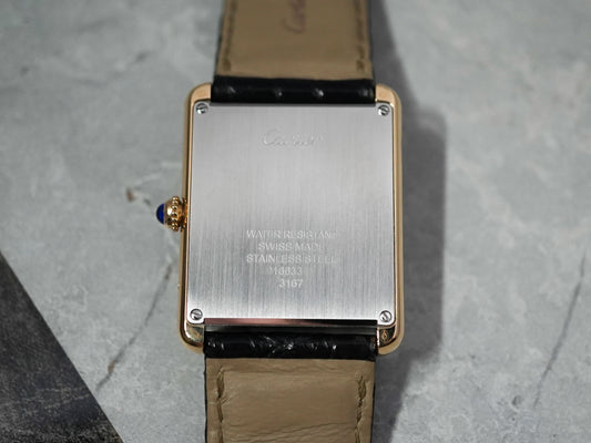 Cartier Tank Solo Large LM in 18k Yellow Gold Quartz 3167