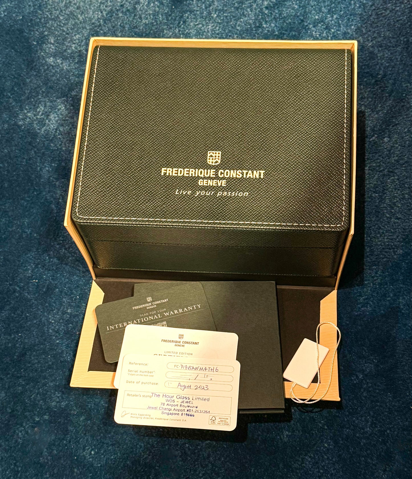 Frederique Constant Manufacture Worldtimer Globetrotter Classic Limited Edition 300 Pieces FC-718BAWM4TH6