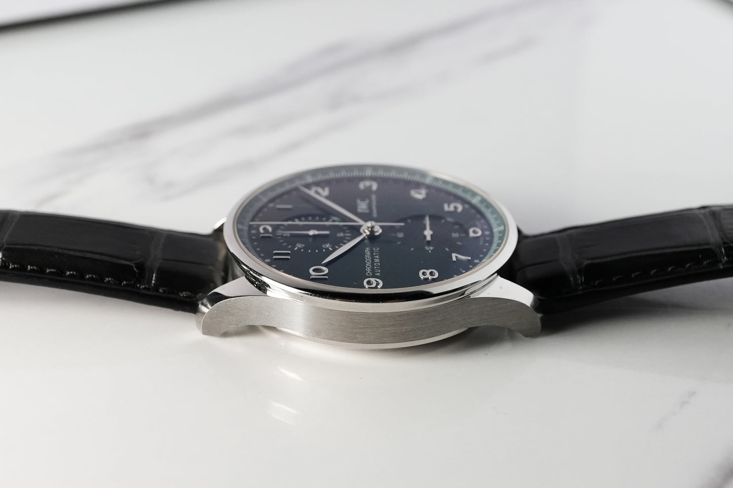 IWC Portuguese Chronograph Green IW371615 - Left View