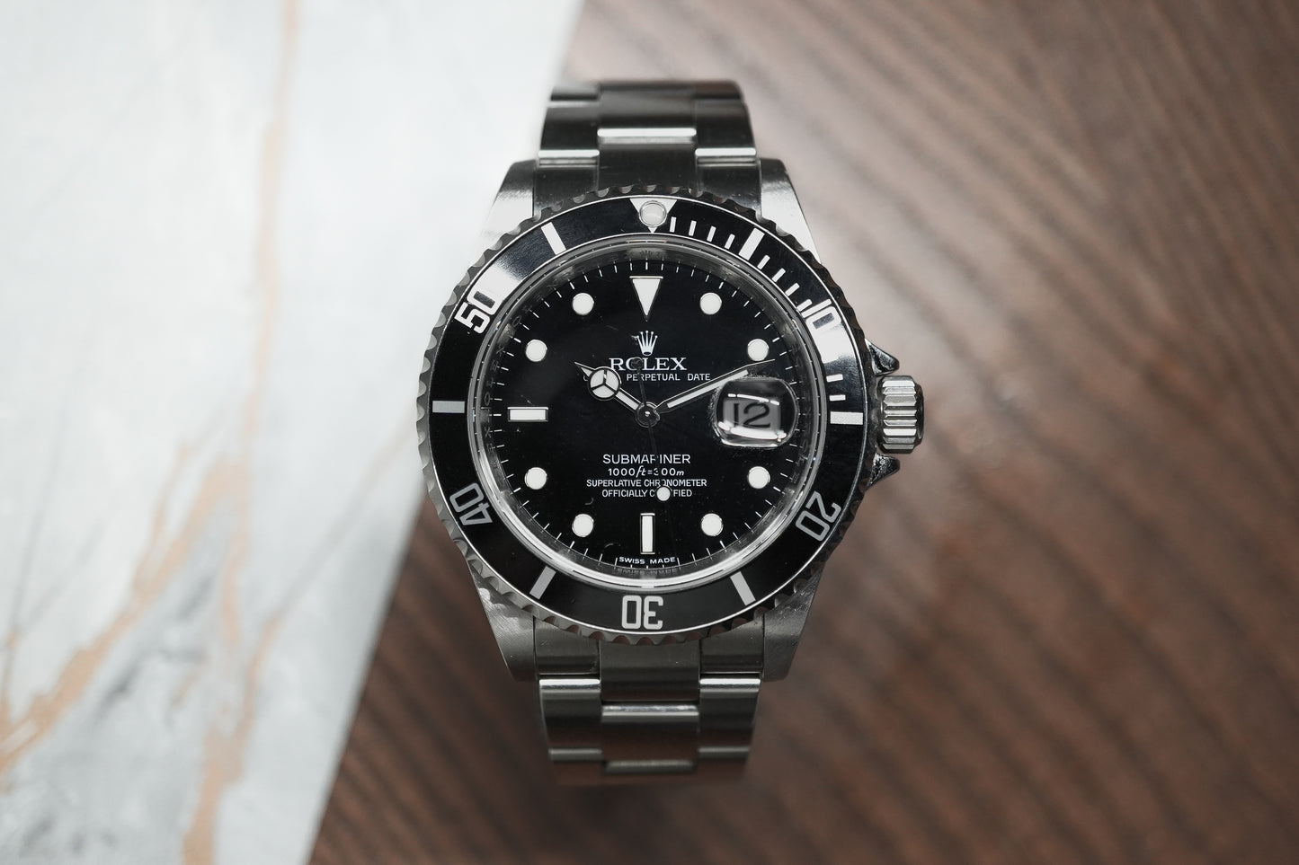 Rolex Submariner Date Black Oyster 16610 16610LN