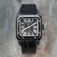 Cartier Santos Medium 100 Black DLC 2878 W2020008