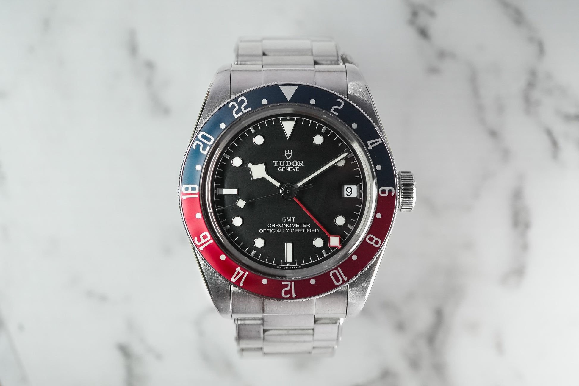 Tudor Black Bay GMT Pepsi 79830RB - Front View