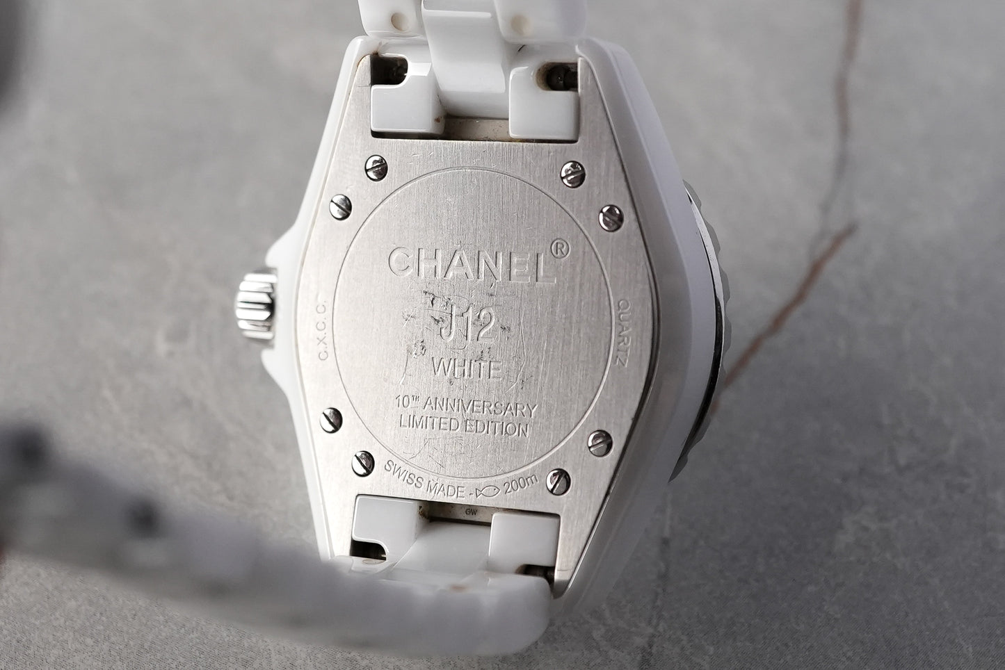 Chanel J12 White Phantom 10th Anniversary Ceramic Limited Edition H3443