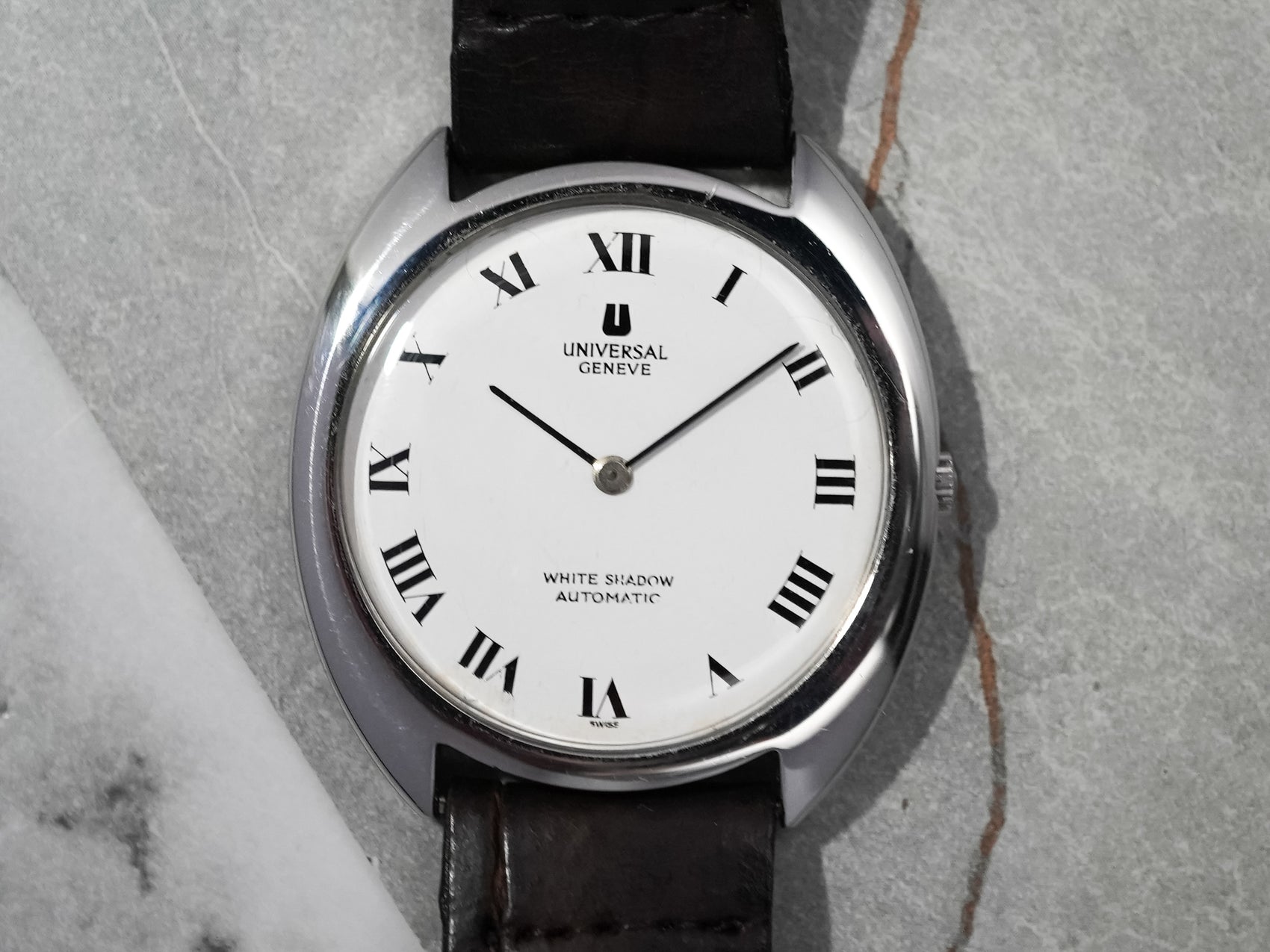 Universal Geneve White Shadow Roman Index 866101