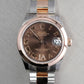 Rolex Datejust 31 Oyster Perpetual in 18k Two Tone Rose Gold 278241 - Front View