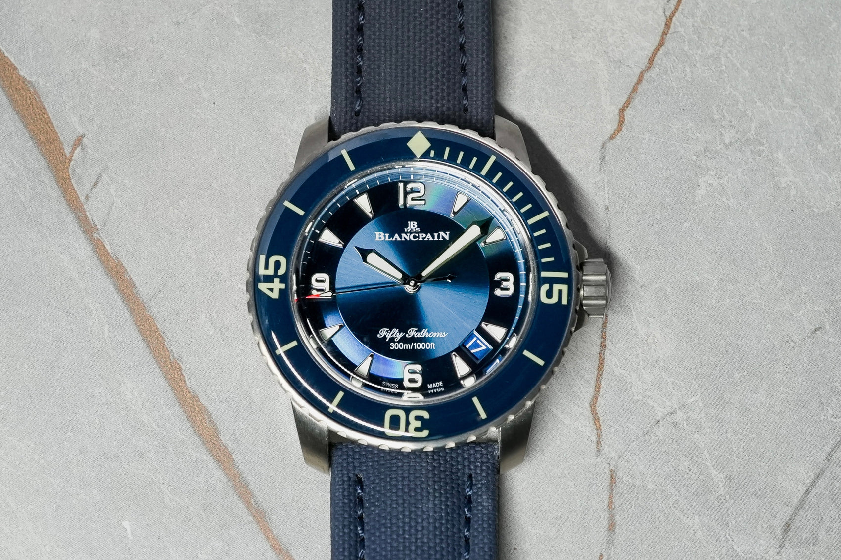 Blancpain Fifty Fathoms Divers Blue 5015-12B40-O52A