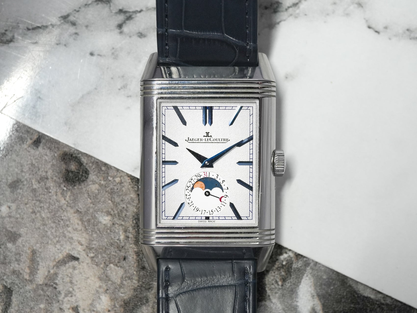 Jaeger-Lecoultre JLC Reverso Duoface Tribute Moonphase Night Day Jaeger Lecoultre Q3958420 216.8.D3