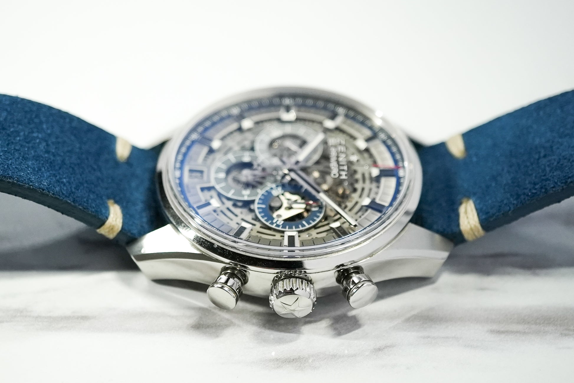 Zenith El Primero Chronomaster Skeleton 03.2081.400/78.C813 - Top Side View