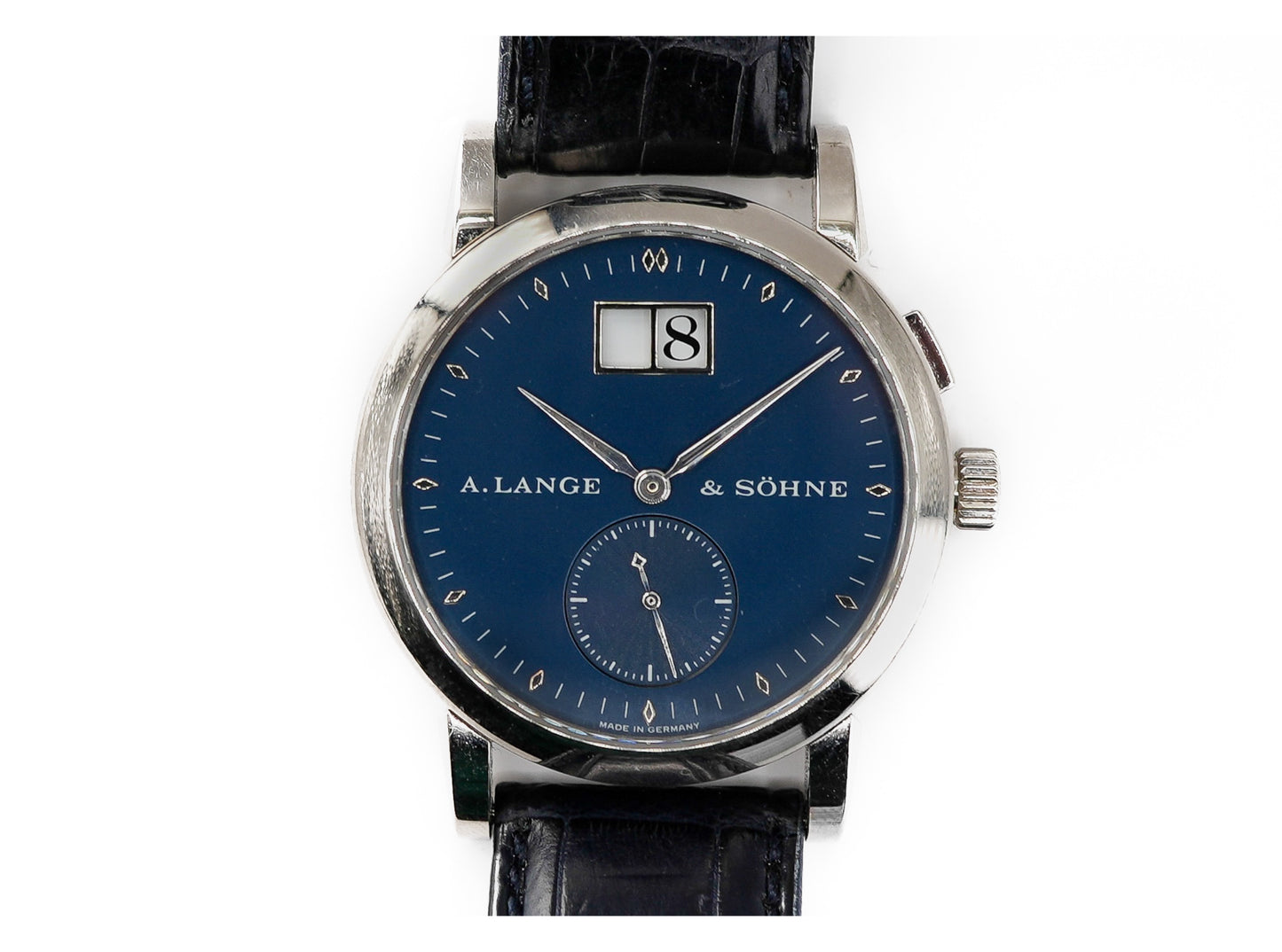 A Lange & Sohne Saxonia Grande Date in White Gold 105.027