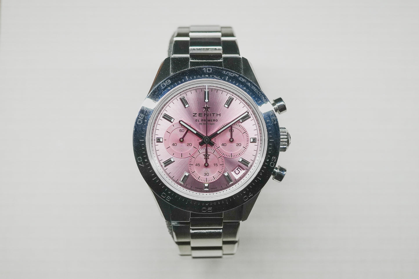 Zenith Chronomaster Sport Pink October Limited Edition 03.3109.3600.18.M3100 - Front View