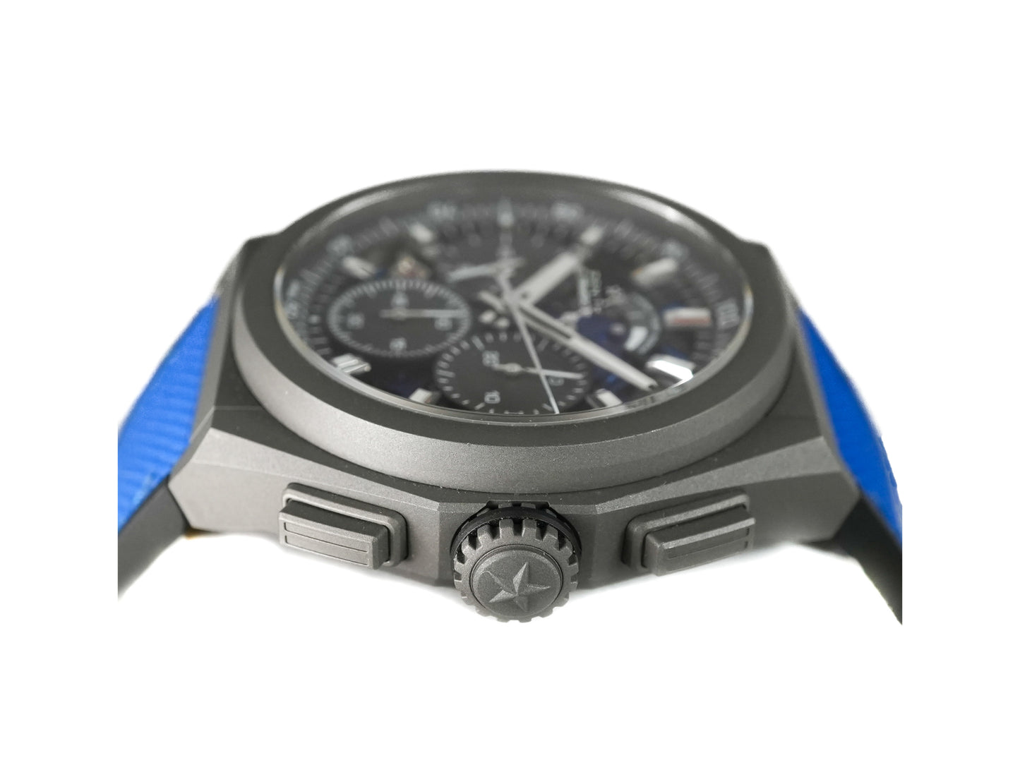 Zenith Defy El Primero Chronograph Ultrablue 97.9001.9004 - Side View