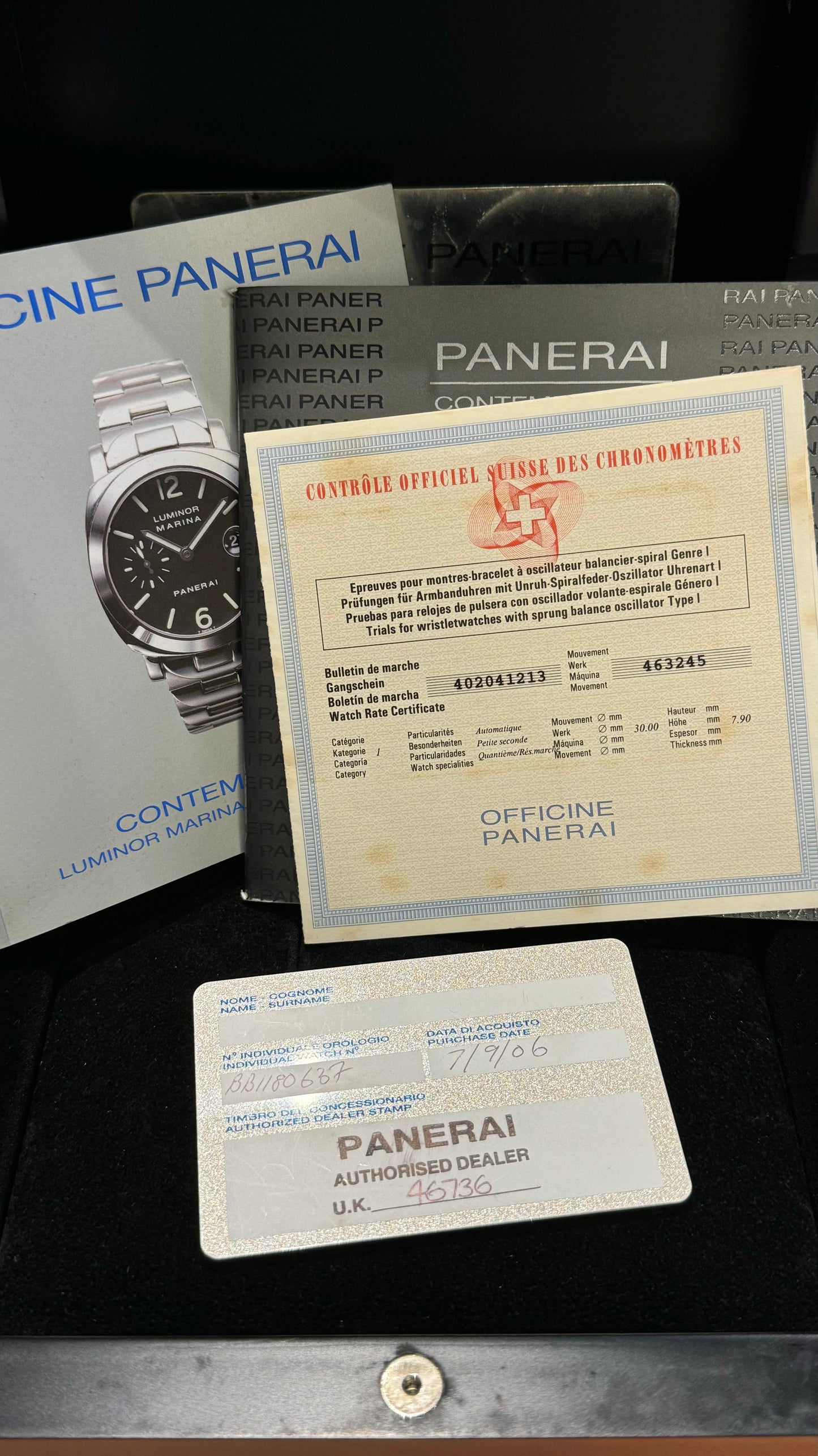 Panerai Luminor Power Reserve Titanium / Steel 44mm Automatic PAM171 PAM00171 171 00171