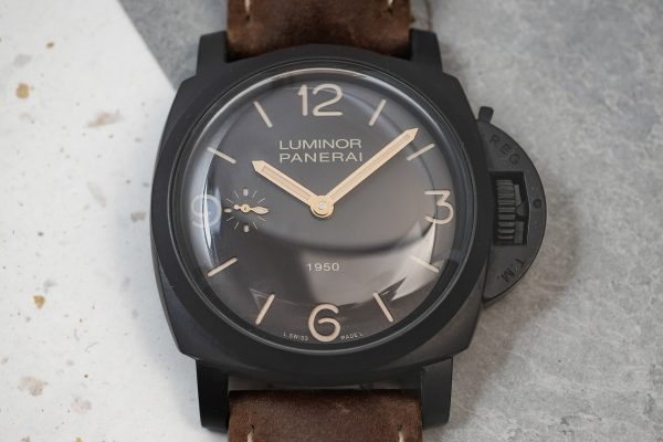 Panerai Luminor 1950 3 Days Power Reserve Manual Winding 47mm Ceramic Limited Edition 2000 Pieces PAM00375 PAM375 PAM 00375 375