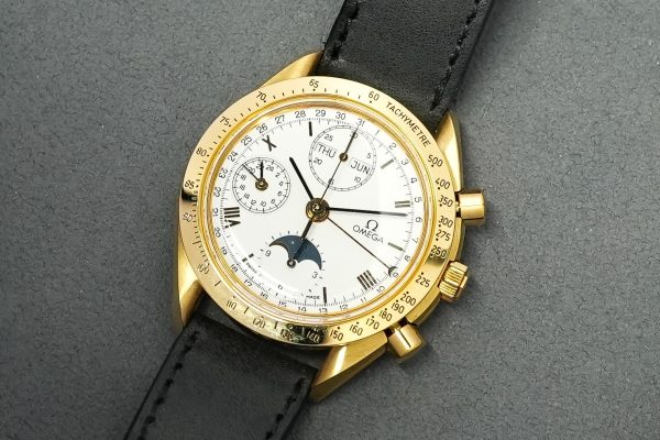 Omega Speedmaster Moonwatch Professional Moonphase Triple Date in 18k Solid Yellow Gold 175.0034