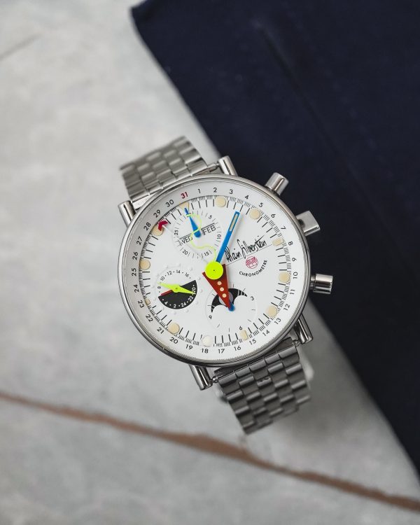 Alain Silberstein Krono 2 Bauhaus Triple Date Moonphase Limited Edition 500 Pieces