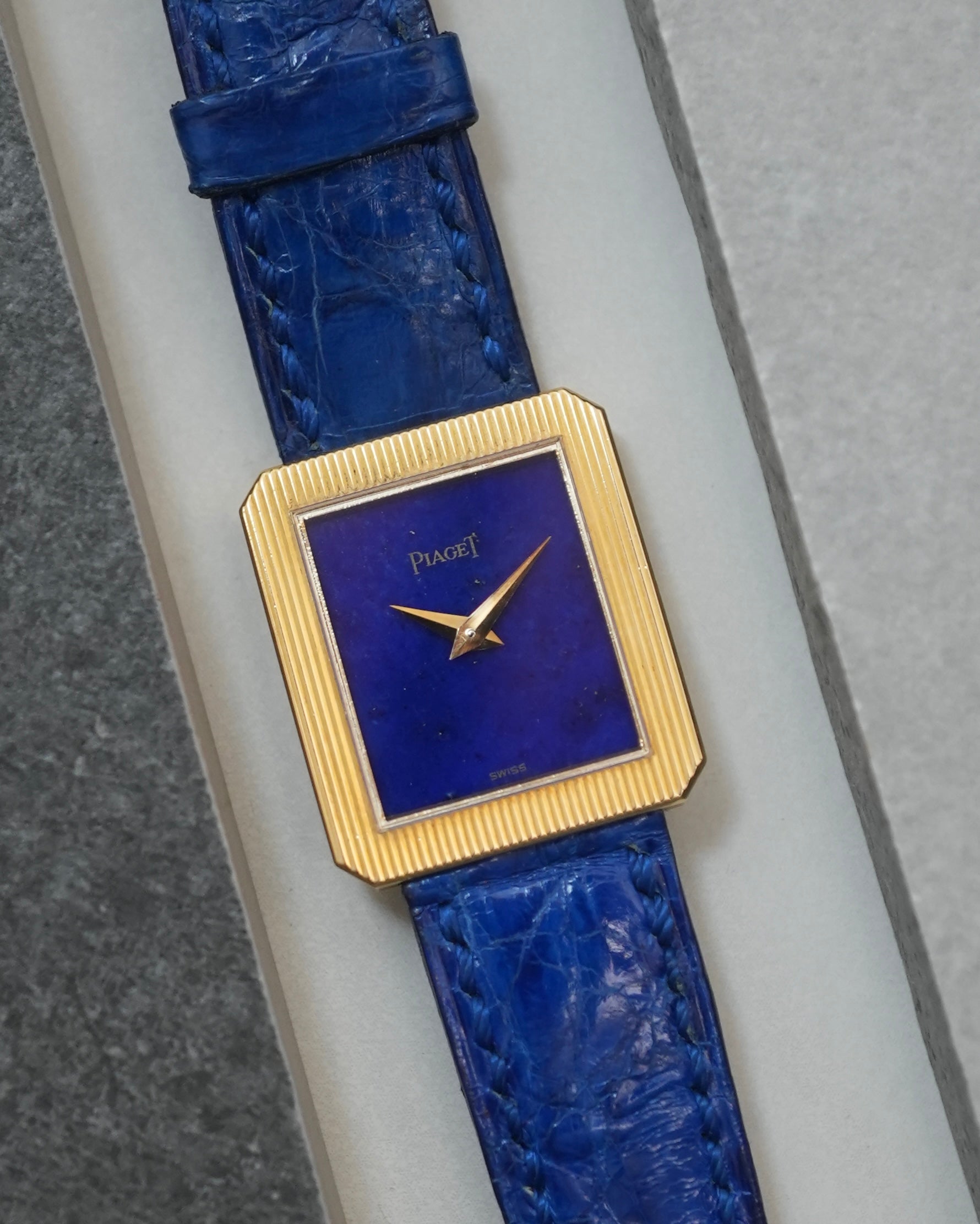 Piaget Protocole Lapis Gold Ribbed 18K Solid Yellow Gold 4154