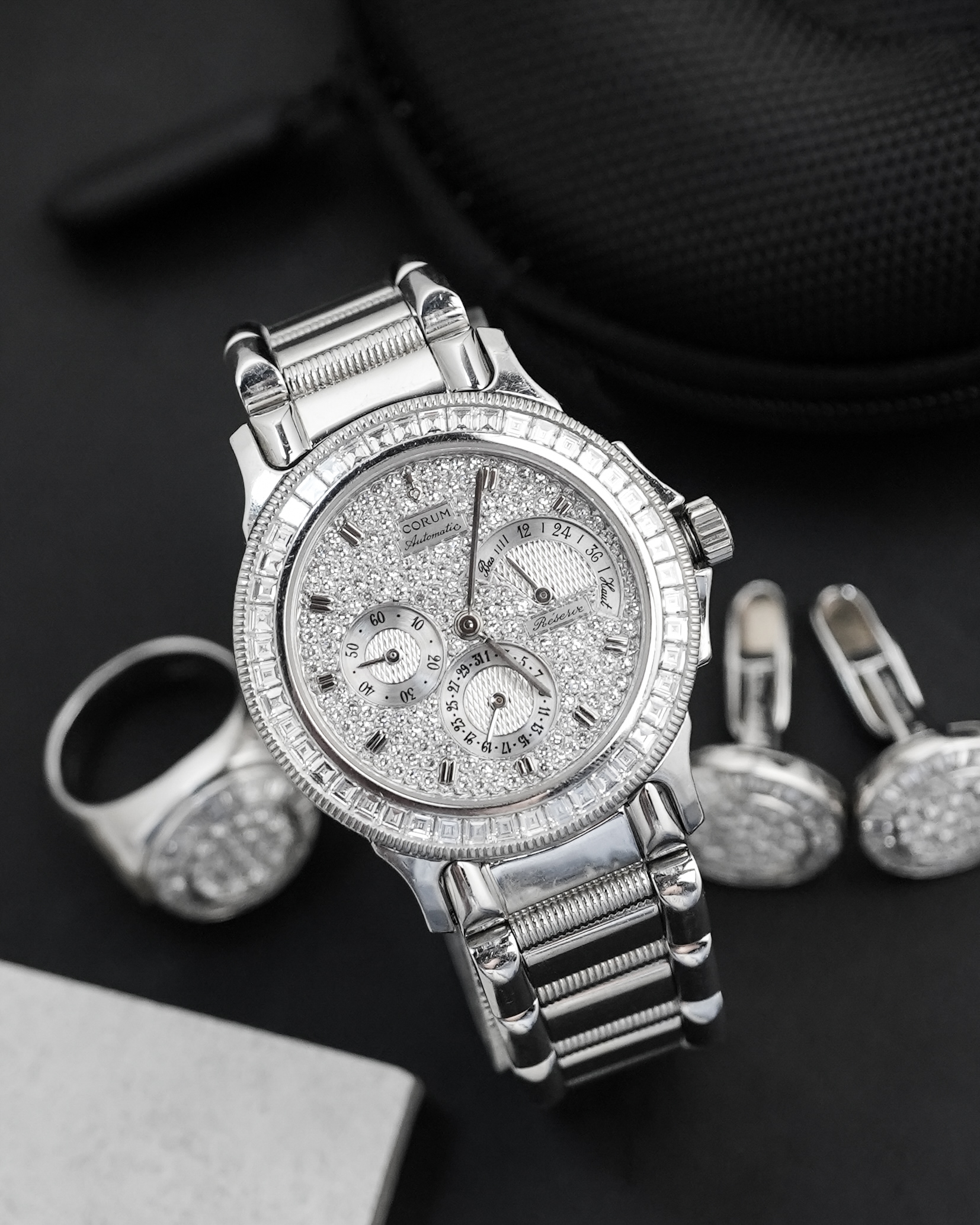 Corum Power De Marche Factory Diamonds Platinium / 73.108.79